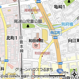 くすりのトミタカ　向江町薬局周辺の地図