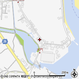 熊本県天草市楠浦町1036-2周辺の地図