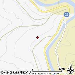 熊本県球磨郡五木村椿周辺の地図