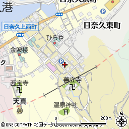 熊本県八代市日奈久中町304周辺の地図