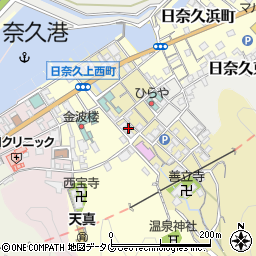 熊本県八代市日奈久中町323周辺の地図