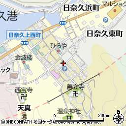 熊本県八代市日奈久中町296周辺の地図