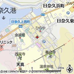 熊本県八代市日奈久中町287-1周辺の地図