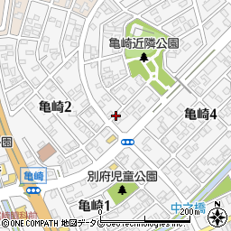 宮崎県日向市亀崎周辺の地図