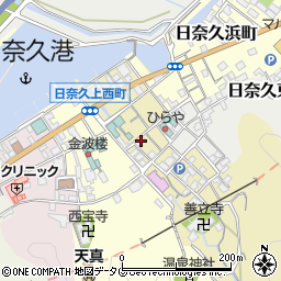 熊本県八代市日奈久中町281周辺の地図