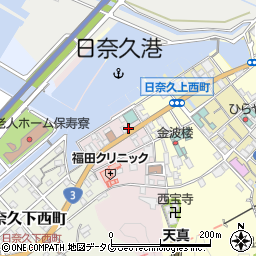 熊本県八代市日奈久中西町483-1周辺の地図