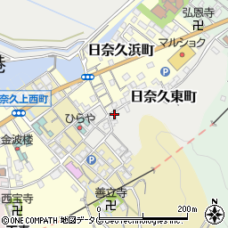 熊本県八代市日奈久東町215周辺の地図