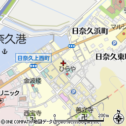熊本県八代市日奈久中町266-1周辺の地図