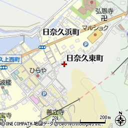 熊本県八代市日奈久東町203-2周辺の地図