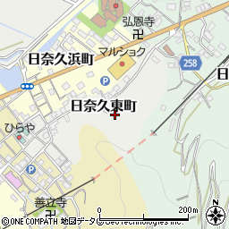 熊本県八代市日奈久東町175周辺の地図