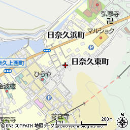 熊本県八代市日奈久東町205周辺の地図