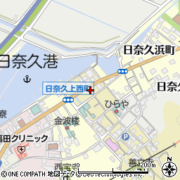 熊本県八代市日奈久中町524周辺の地図