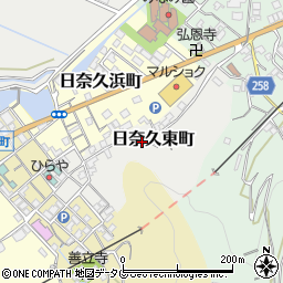 熊本県八代市日奈久東町188周辺の地図