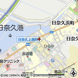 熊本県八代市日奈久中町525周辺の地図