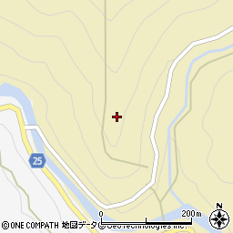 熊本県五木村（球磨郡）坂下周辺の地図