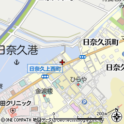 熊本県八代市日奈久中町517周辺の地図