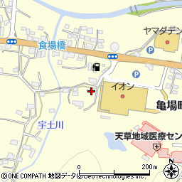 熊本県天草市亀場町食場285-2周辺の地図