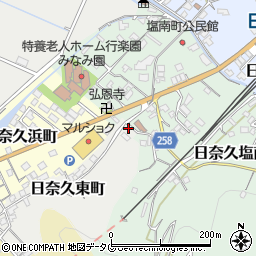 熊本県八代市日奈久東町151周辺の地図