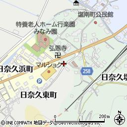 熊本県八代市日奈久東町150周辺の地図