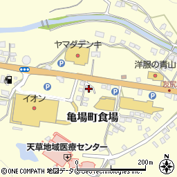 熊本県天草市亀場町食場784-7周辺の地図