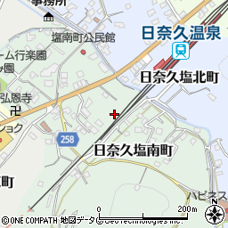熊本県八代市日奈久塩南町周辺の地図