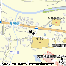 熊本県天草市亀場町食場732-7周辺の地図