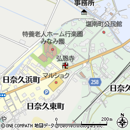 弘恩寺周辺の地図