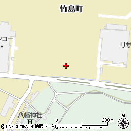 宮崎県日向市竹島町周辺の地図