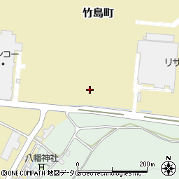 宮崎県日向市竹島町周辺の地図