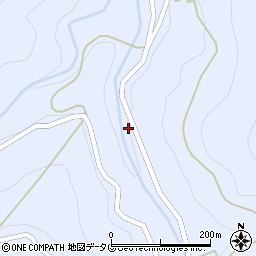 椎葉村役場　桑ノ木原農産物加工工場周辺の地図