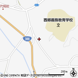 宮崎県東臼杵郡美郷町西郷田代周辺の地図