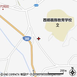 宮崎県美郷町（東臼杵郡）西郷田代周辺の地図
