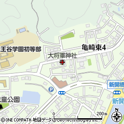 大将軍神社周辺の地図