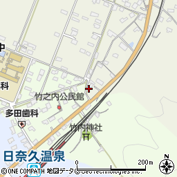 熊本県八代市日奈久山下町2598周辺の地図