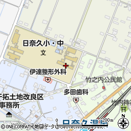 八代市立日奈久小学校周辺の地図