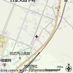 熊本県八代市日奈久山下町2592周辺の地図
