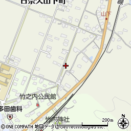 熊本県八代市日奈久山下町3398周辺の地図