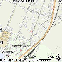 熊本県八代市日奈久山下町3385周辺の地図