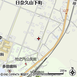 熊本県八代市日奈久山下町3383周辺の地図