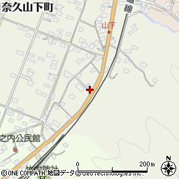 熊本県八代市日奈久山下町2586周辺の地図