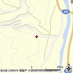熊本県球磨郡五木村西谷周辺の地図