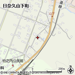 熊本県八代市日奈久山下町2590周辺の地図