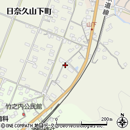 熊本県八代市日奈久山下町2591周辺の地図