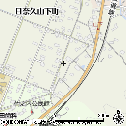 熊本県八代市日奈久山下町3400周辺の地図