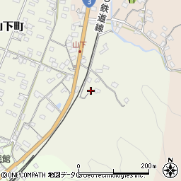 熊本県八代市日奈久山下町2533周辺の地図