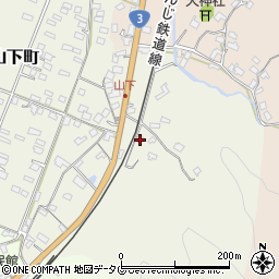 熊本県八代市日奈久山下町2530周辺の地図
