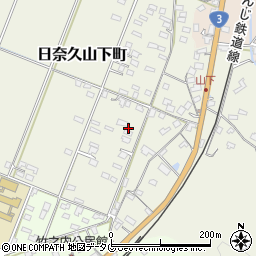 熊本県八代市日奈久山下町3368周辺の地図