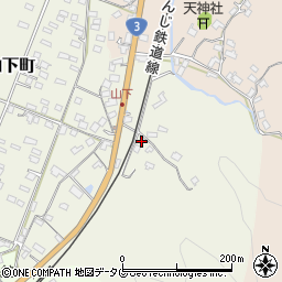 熊本県八代市日奈久山下町2527周辺の地図