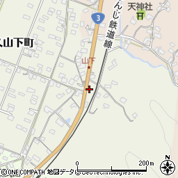 熊本県八代市日奈久山下町2529周辺の地図