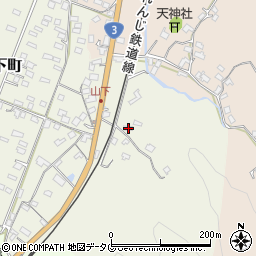 熊本県八代市日奈久山下町2526周辺の地図
